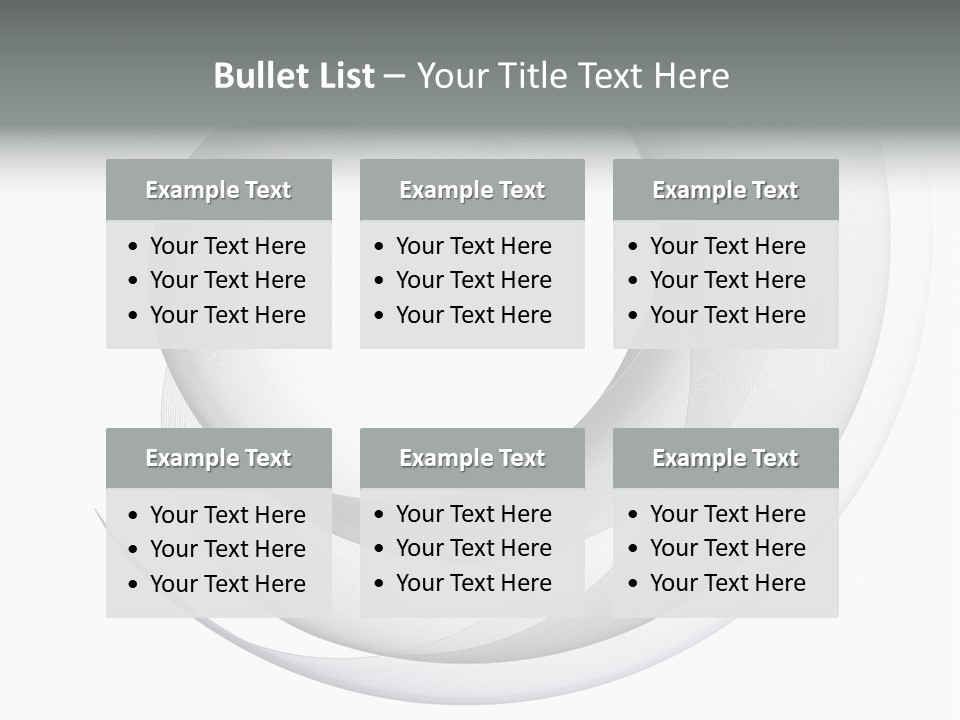 Abstract Curved Background PowerPoint Template