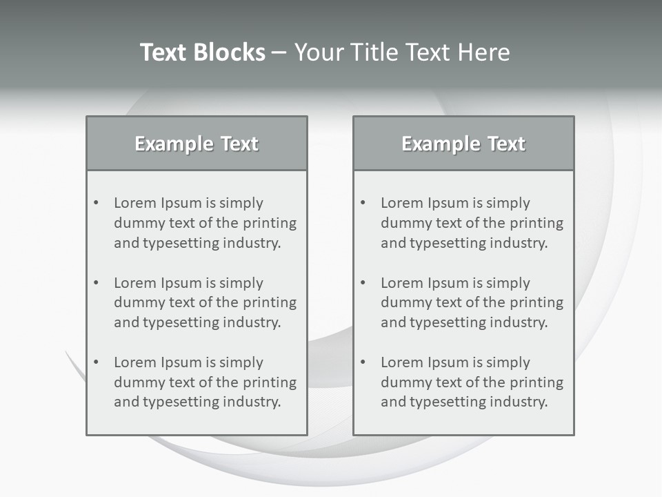 Abstract Curved Background PowerPoint Template