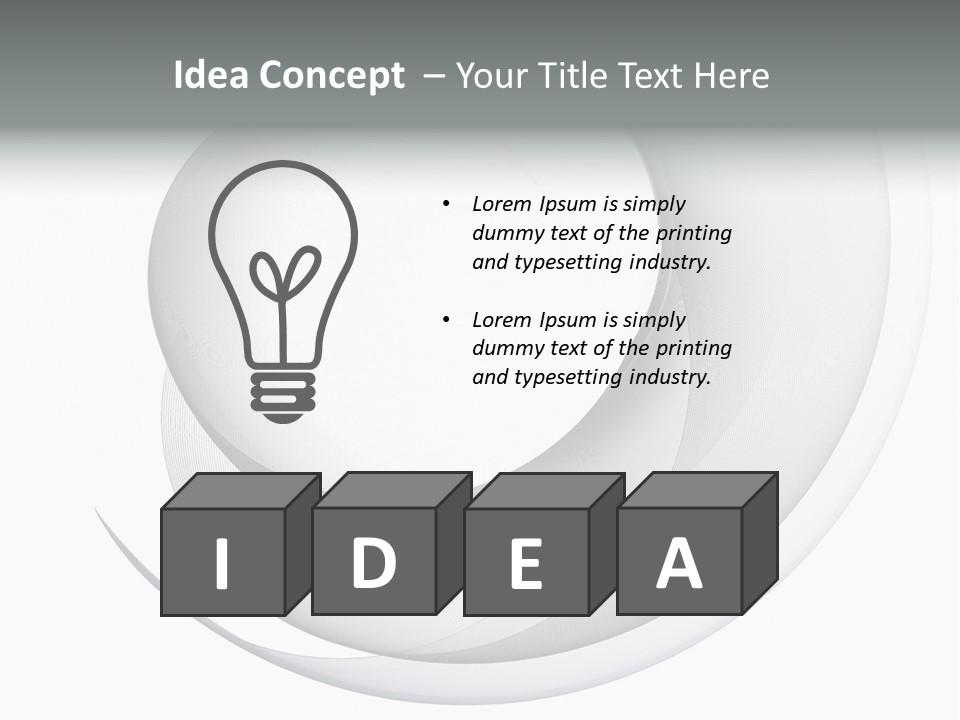 Abstract Curved Background PowerPoint Template