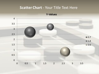 Draughs Or Checkers Black And White Board Game PowerPoint Template