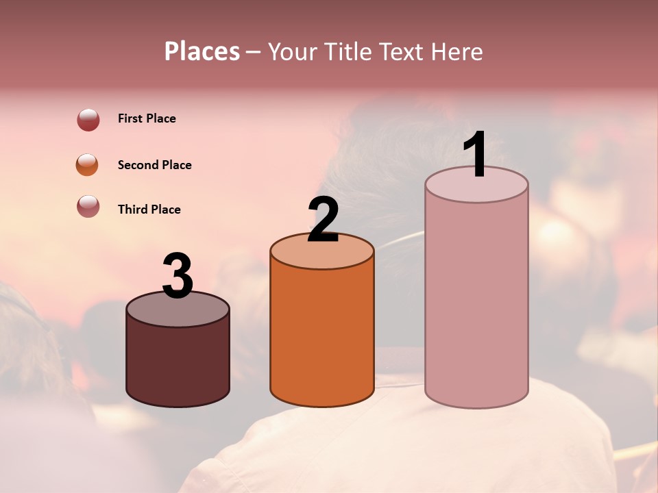 The Audience Wearing Head Phone For Online Translation PowerPoint Template