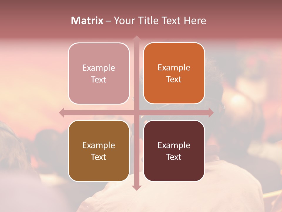 The Audience Wearing Head Phone For Online Translation PowerPoint Template