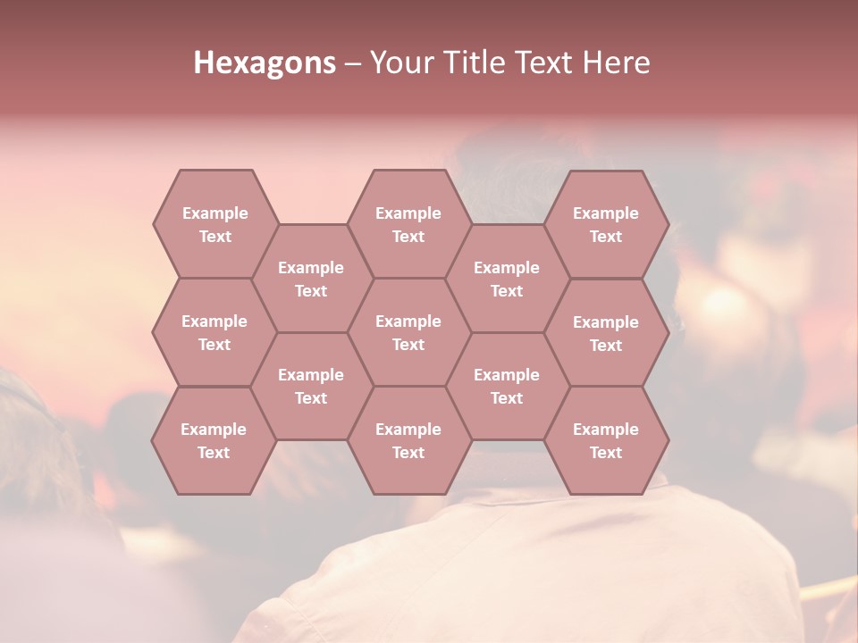 The Audience Wearing Head Phone For Online Translation PowerPoint Template