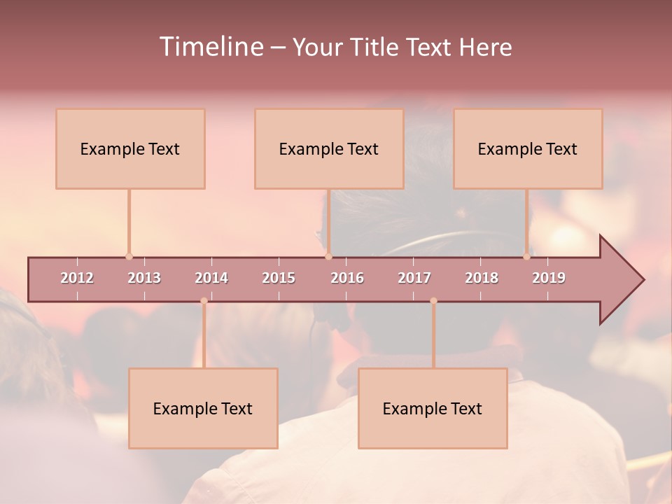 The Audience Wearing Head Phone For Online Translation PowerPoint Template