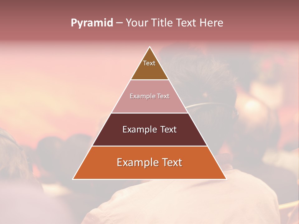 The Audience Wearing Head Phone For Online Translation PowerPoint Template