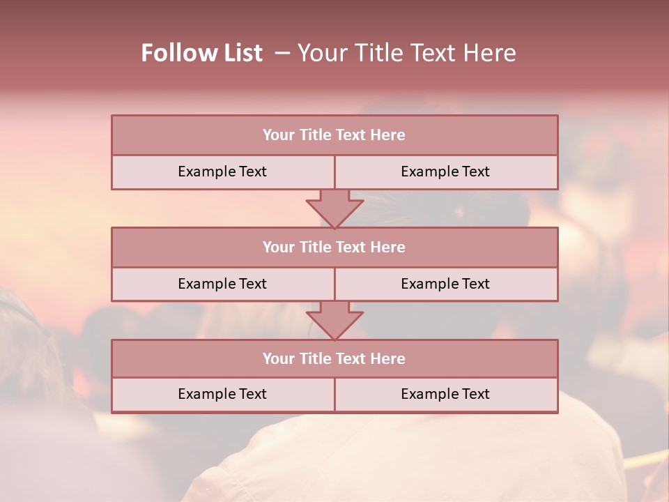 The Audience Wearing Head Phone For Online Translation PowerPoint Template