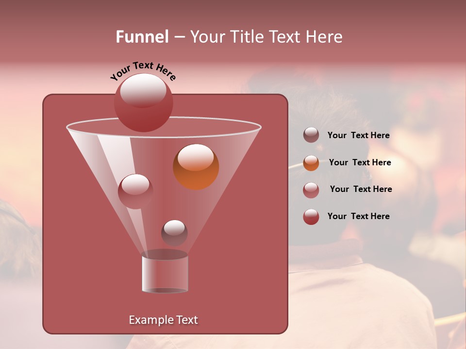 The Audience Wearing Head Phone For Online Translation PowerPoint Template