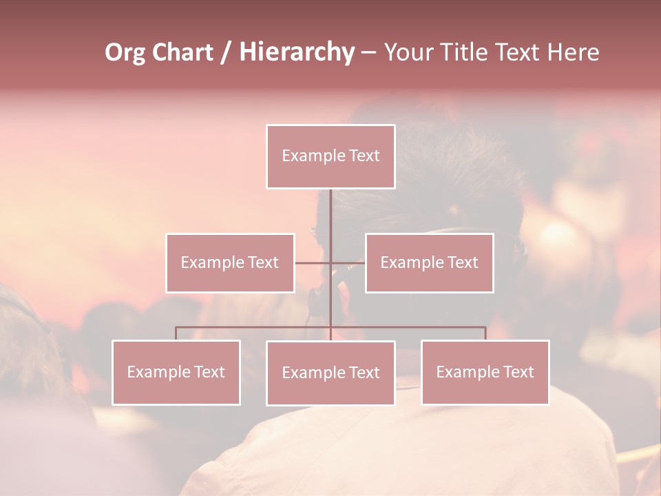 The Audience Wearing Head Phone For Online Translation PowerPoint Template
