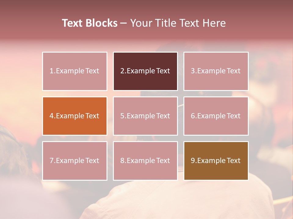 The Audience Wearing Head Phone For Online Translation PowerPoint Template