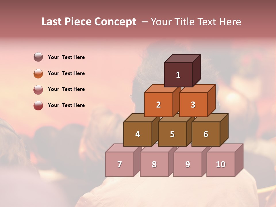 The Audience Wearing Head Phone For Online Translation PowerPoint Template