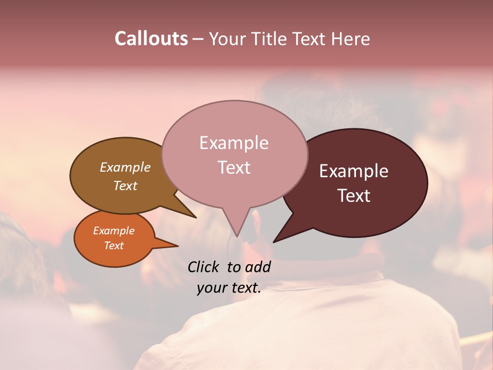 The Audience Wearing Head Phone For Online Translation PowerPoint Template