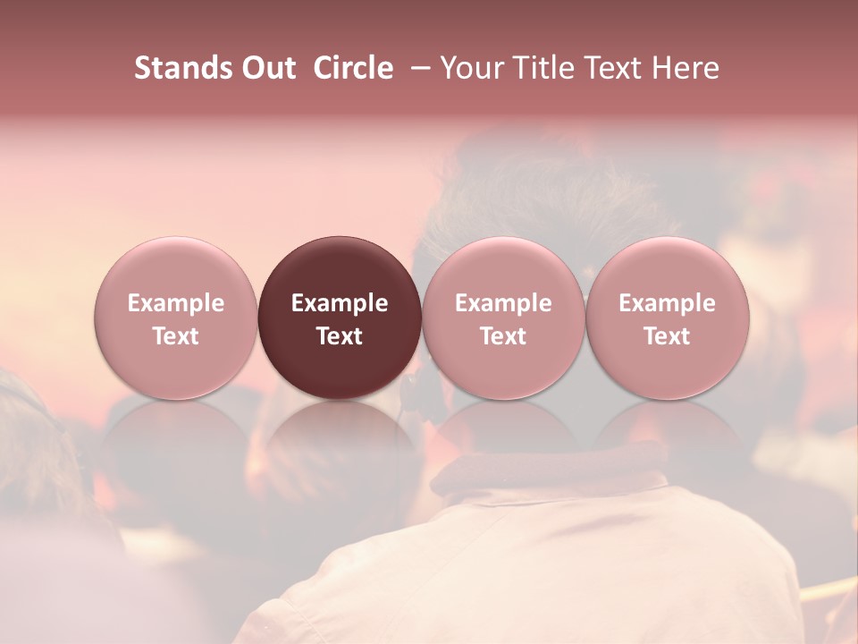 The Audience Wearing Head Phone For Online Translation PowerPoint Template