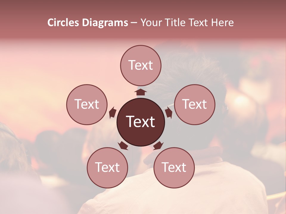 The Audience Wearing Head Phone For Online Translation PowerPoint Template