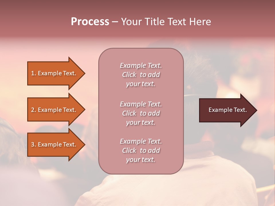 The Audience Wearing Head Phone For Online Translation PowerPoint Template
