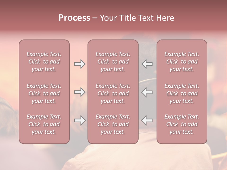 The Audience Wearing Head Phone For Online Translation PowerPoint Template