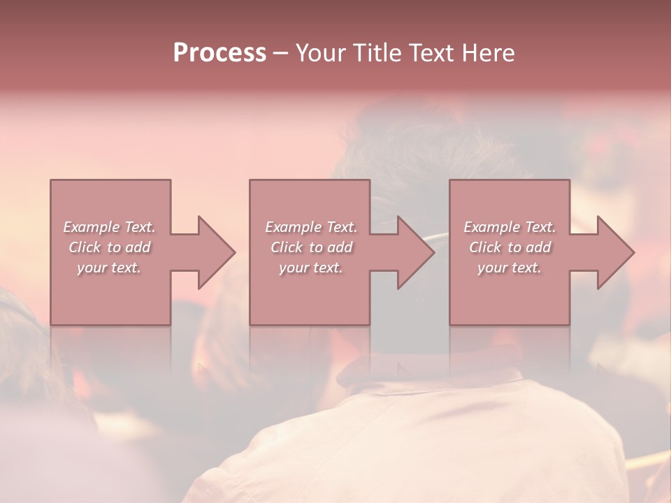 The Audience Wearing Head Phone For Online Translation PowerPoint Template