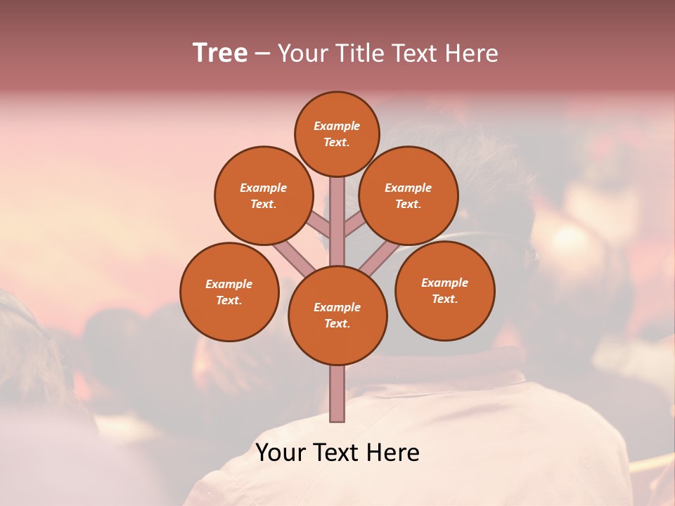 The Audience Wearing Head Phone For Online Translation PowerPoint Template