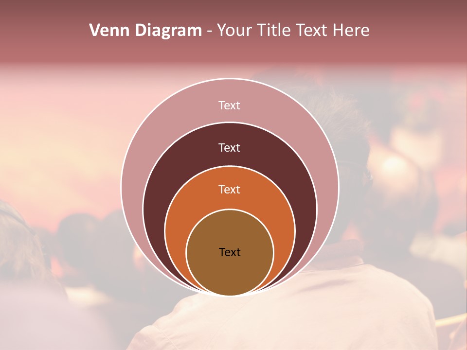 The Audience Wearing Head Phone For Online Translation PowerPoint Template