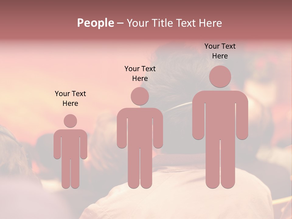 The Audience Wearing Head Phone For Online Translation PowerPoint Template