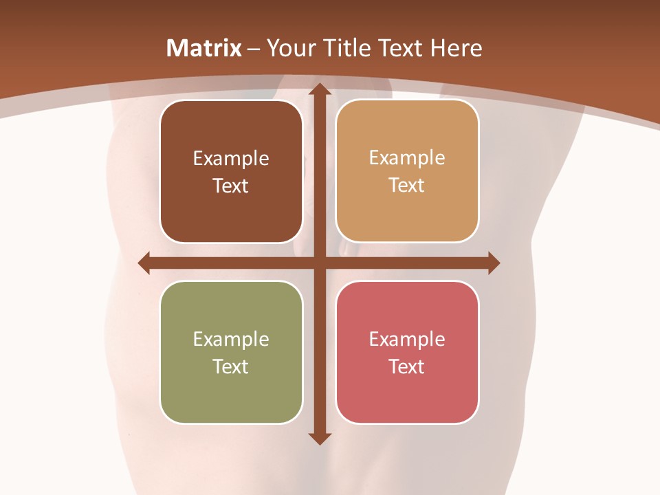 Back Of A Man Who Is Fit And Is Stretching PowerPoint Template