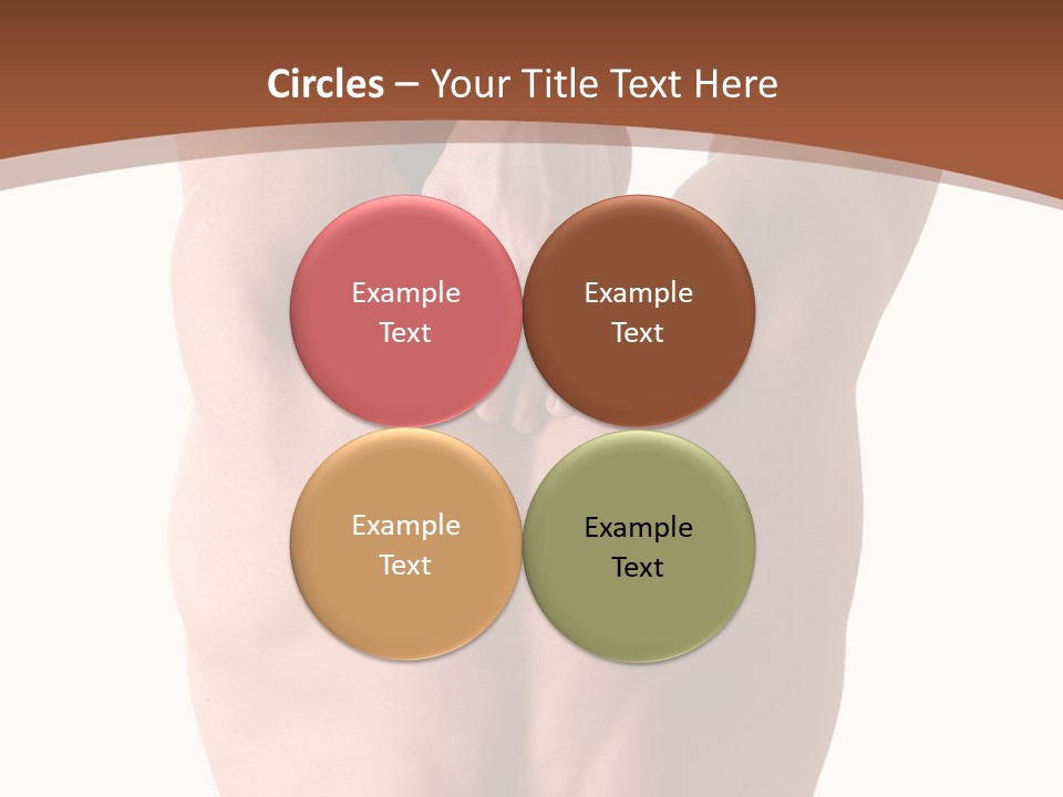 Back Of A Man Who Is Fit And Is Stretching PowerPoint Template