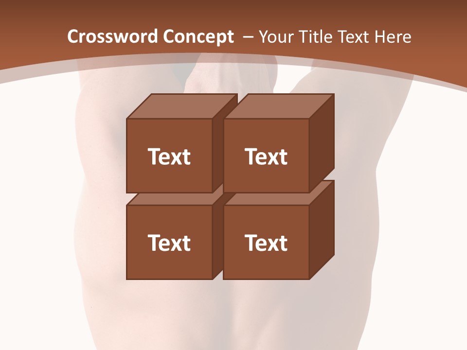 Back Of A Man Who Is Fit And Is Stretching PowerPoint Template