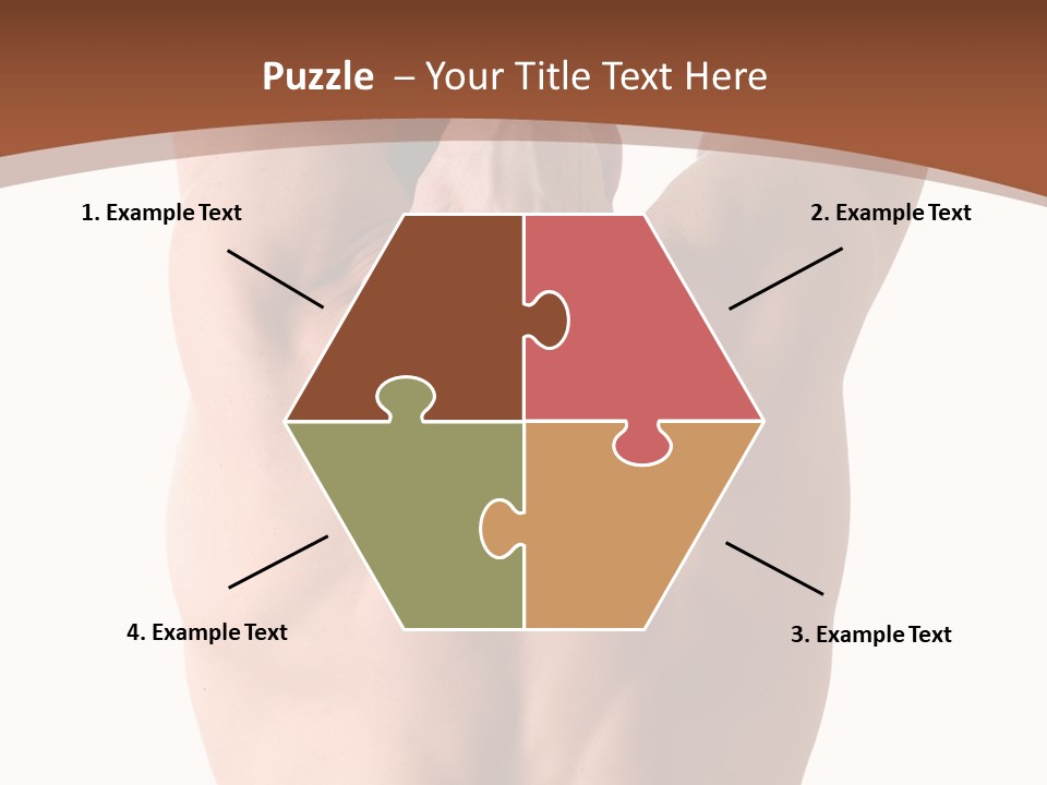 Back Of A Man Who Is Fit And Is Stretching PowerPoint Template