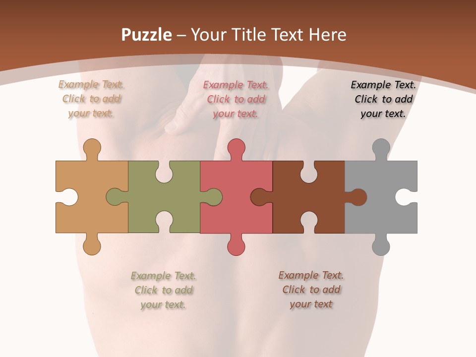 Back Of A Man Who Is Fit And Is Stretching PowerPoint Template