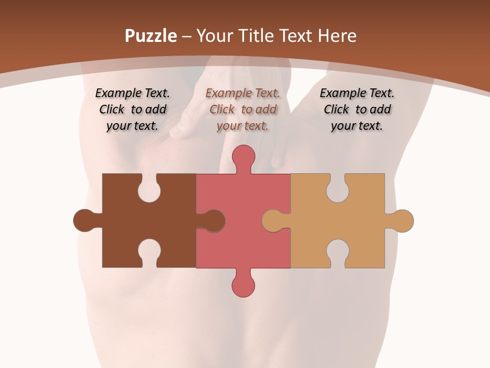 Back Of A Man Who Is Fit And Is Stretching PowerPoint Template