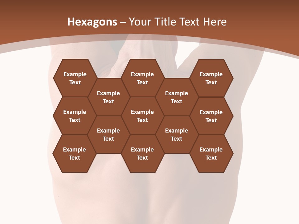 Back Of A Man Who Is Fit And Is Stretching PowerPoint Template