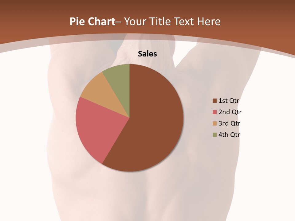 Back Of A Man Who Is Fit And Is Stretching PowerPoint Template