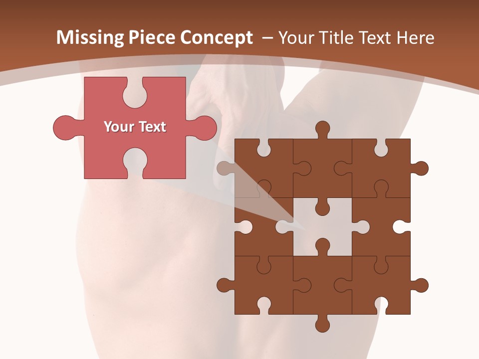 Back Of A Man Who Is Fit And Is Stretching PowerPoint Template