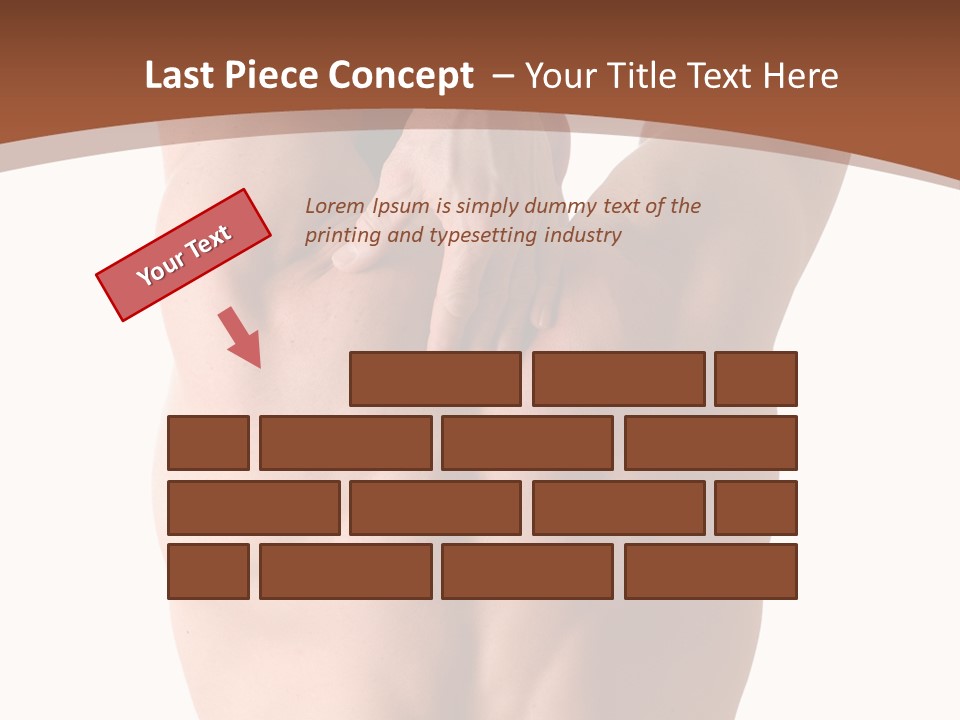 Back Of A Man Who Is Fit And Is Stretching PowerPoint Template