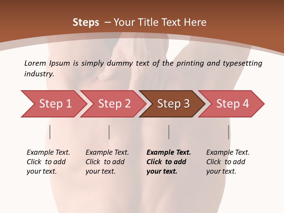 Back Of A Man Who Is Fit And Is Stretching PowerPoint Template