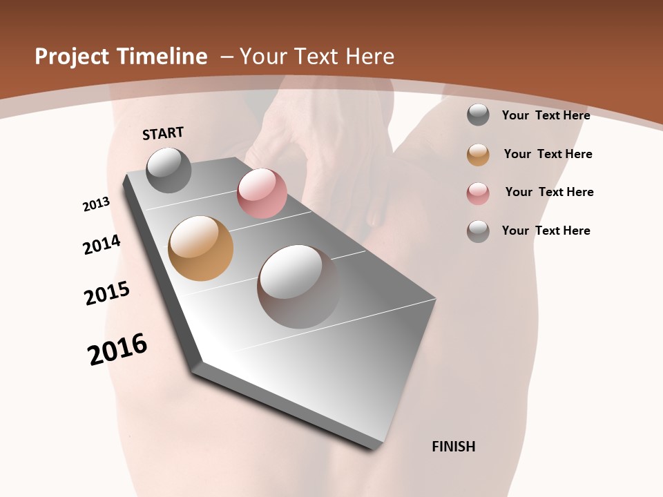 Back Of A Man Who Is Fit And Is Stretching PowerPoint Template