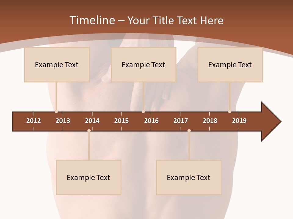 Back Of A Man Who Is Fit And Is Stretching PowerPoint Template