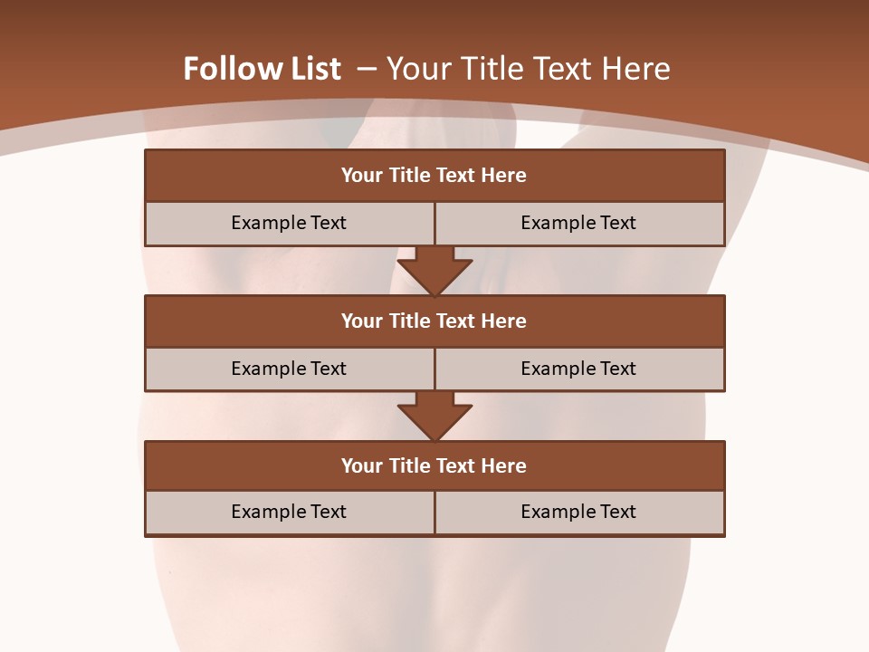 Back Of A Man Who Is Fit And Is Stretching PowerPoint Template