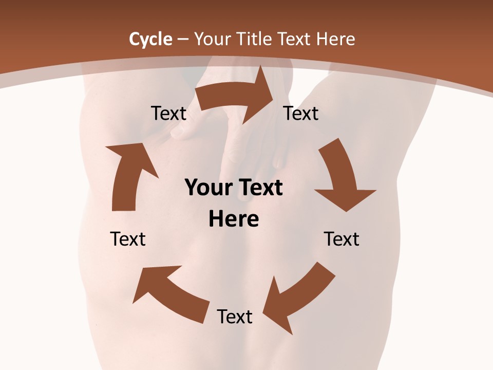 Back Of A Man Who Is Fit And Is Stretching PowerPoint Template