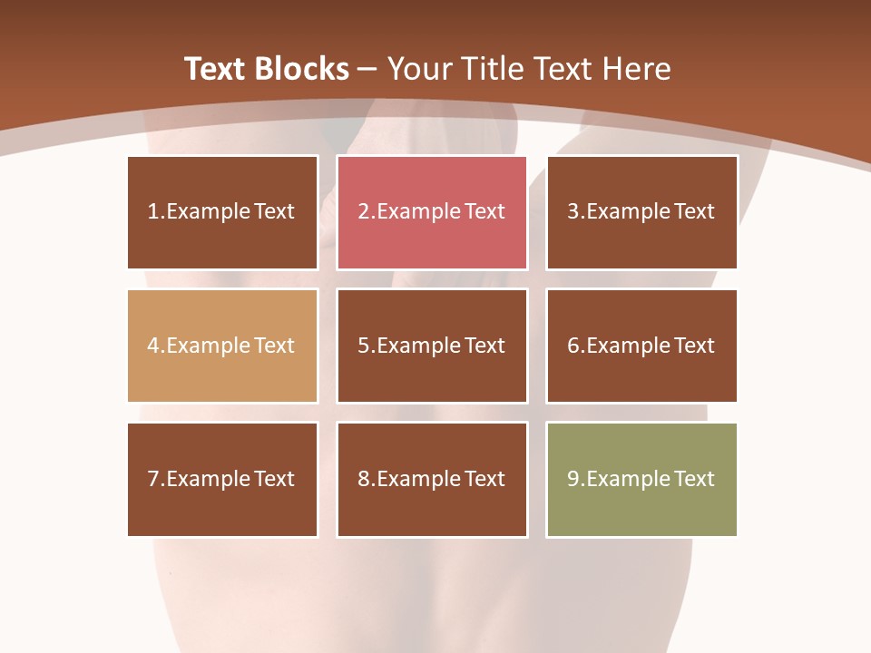 Back Of A Man Who Is Fit And Is Stretching PowerPoint Template