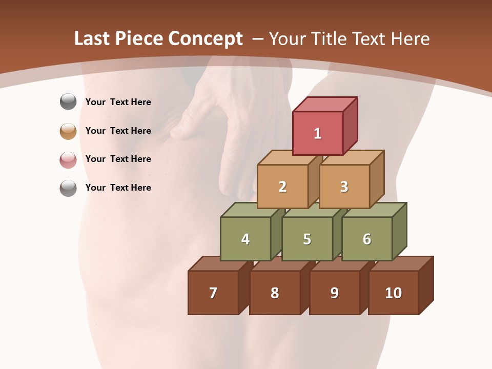 Back Of A Man Who Is Fit And Is Stretching PowerPoint Template