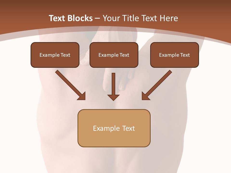 Back Of A Man Who Is Fit And Is Stretching PowerPoint Template