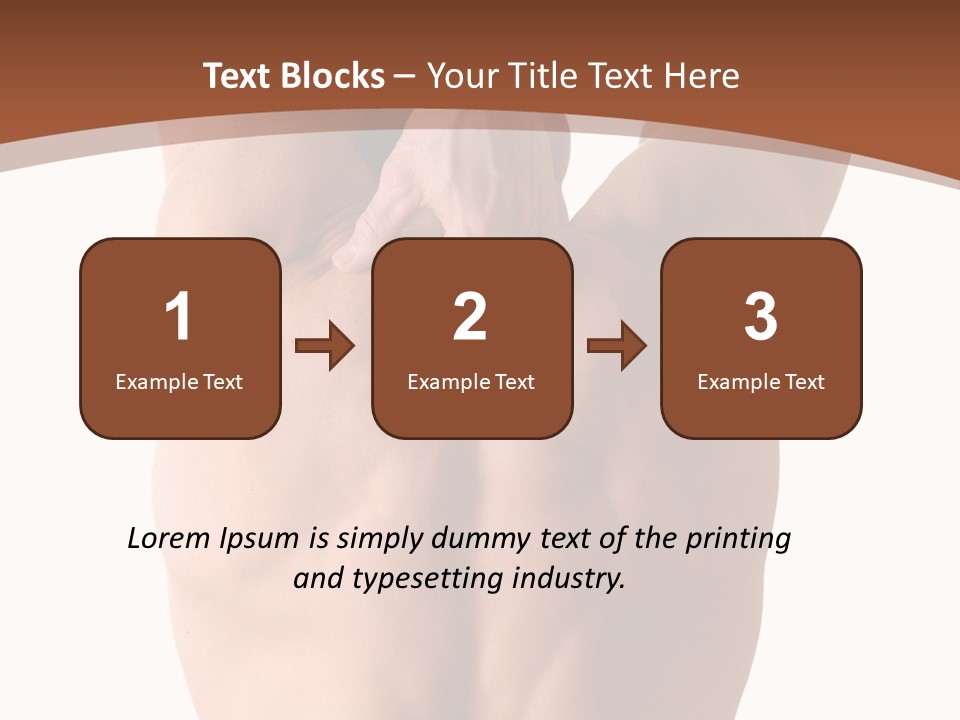 Back Of A Man Who Is Fit And Is Stretching PowerPoint Template