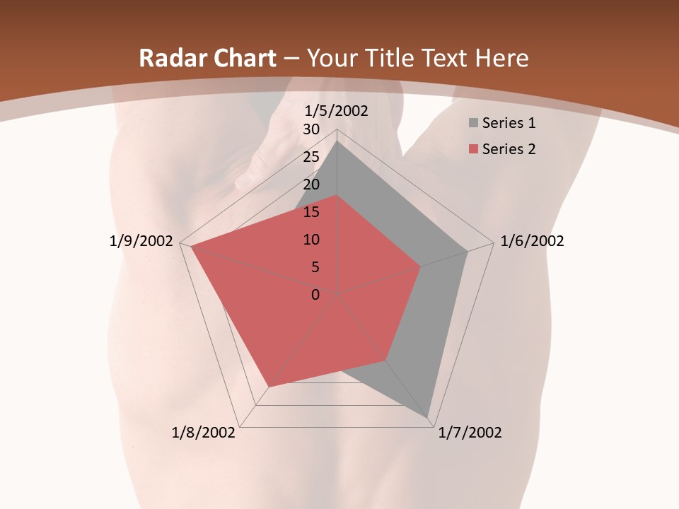 Back Of A Man Who Is Fit And Is Stretching PowerPoint Template