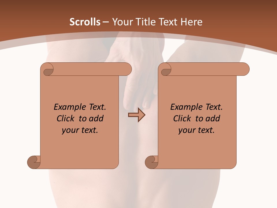 Back Of A Man Who Is Fit And Is Stretching PowerPoint Template