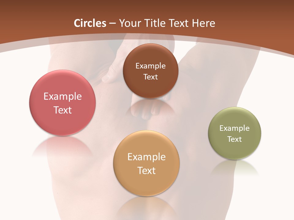 Back Of A Man Who Is Fit And Is Stretching PowerPoint Template