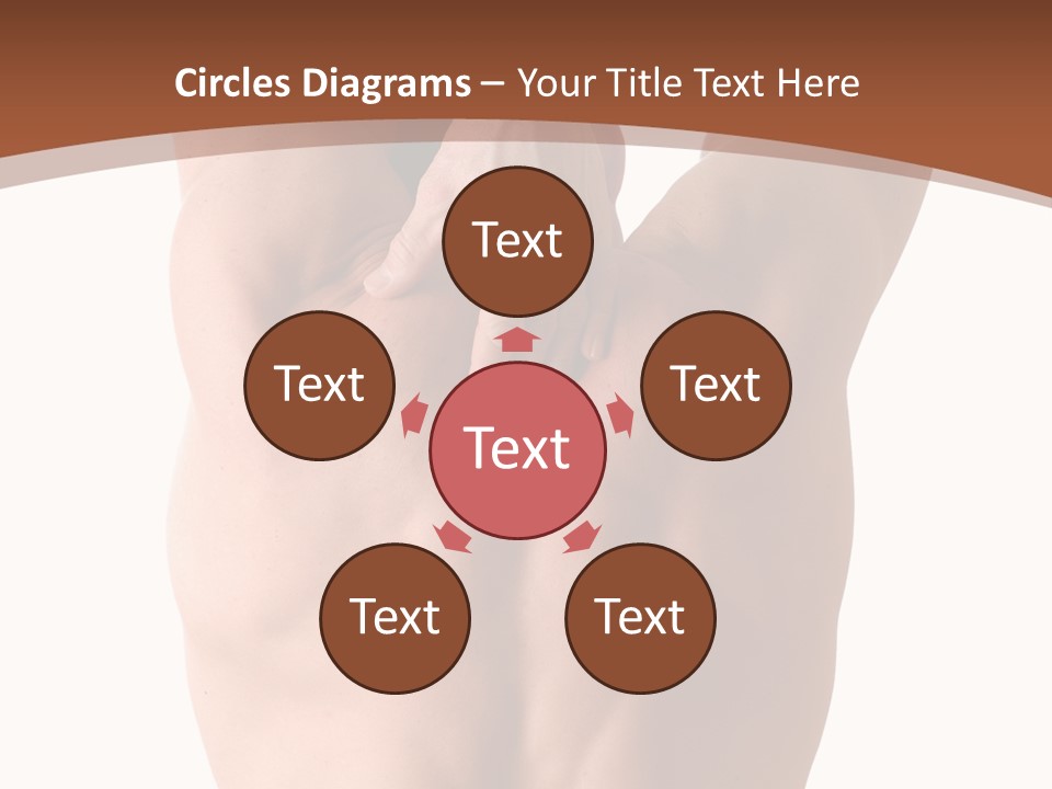 Back Of A Man Who Is Fit And Is Stretching PowerPoint Template