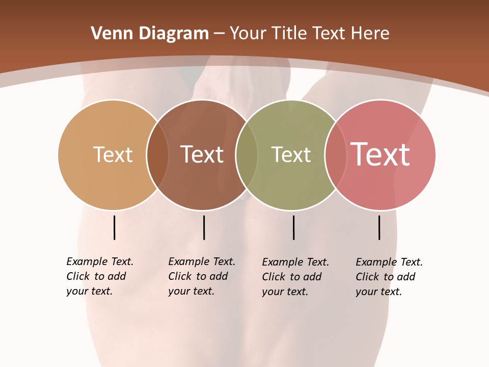 Back Of A Man Who Is Fit And Is Stretching PowerPoint Template