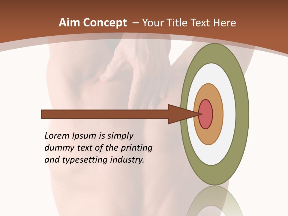 Back Of A Man Who Is Fit And Is Stretching PowerPoint Template