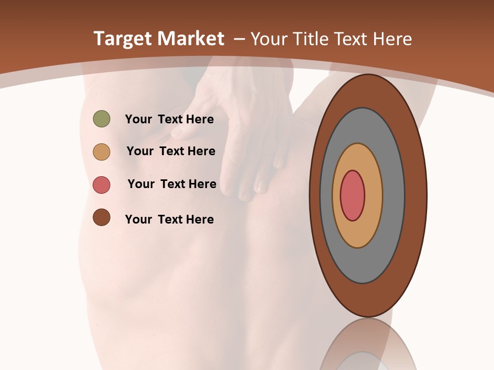 Back Of A Man Who Is Fit And Is Stretching PowerPoint Template