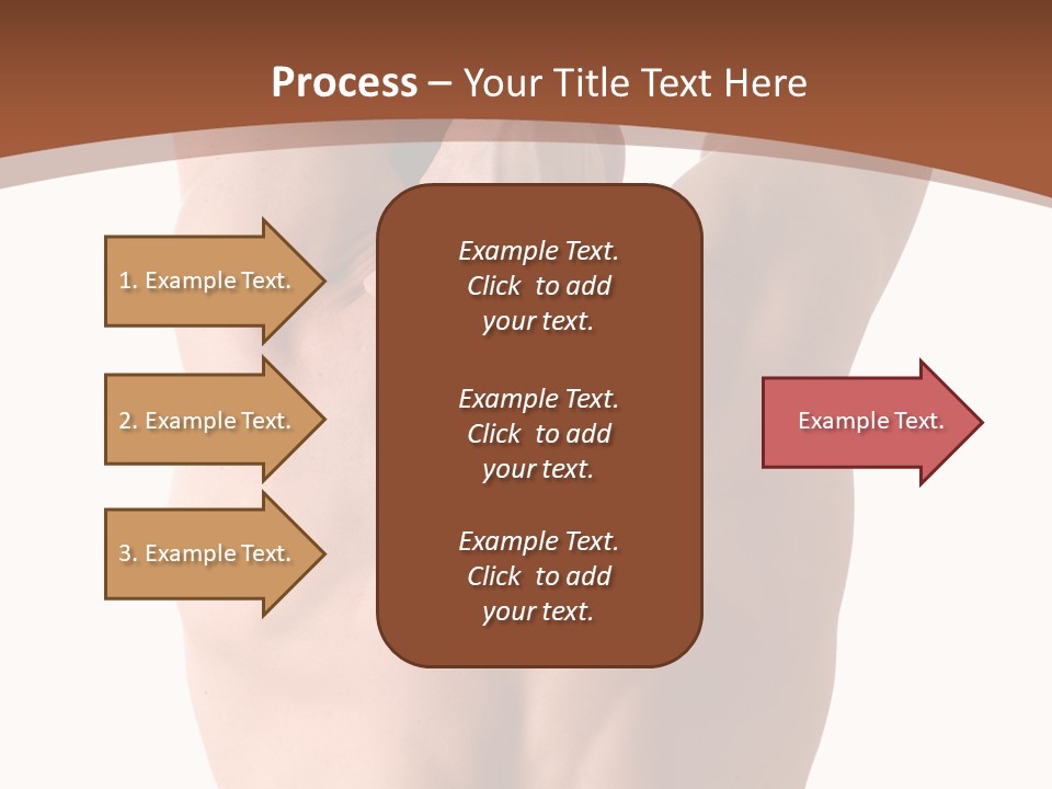 Back Of A Man Who Is Fit And Is Stretching PowerPoint Template